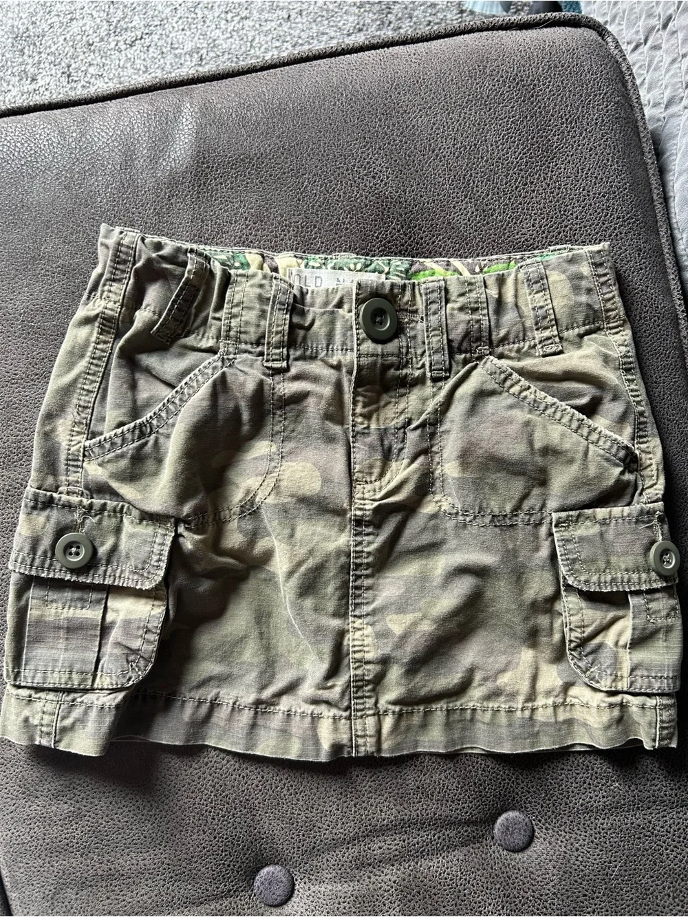Old Navy Camo Cargo Skirt - Olive/Tan